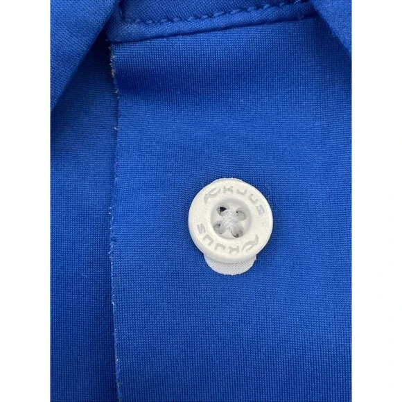 KJUS Shelter Polo Mens XL Blue Short Sleeve Comfort Fit Golf - Picture 12 of 15